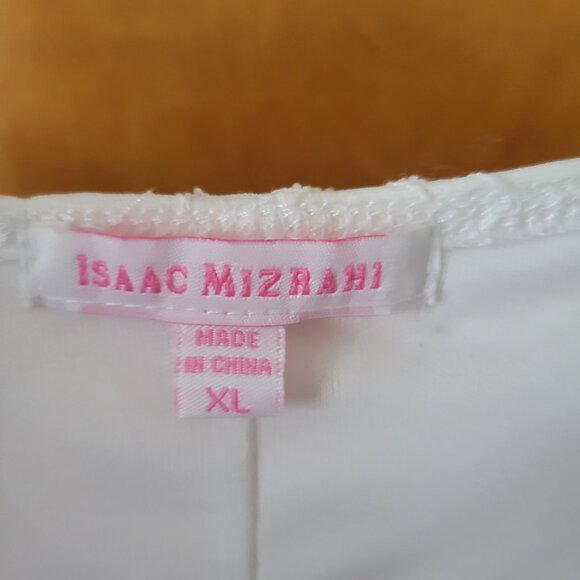 NEW Isaac Mizrahi QVC Dress XL White eyelet lace lined short sleeves SUMMER NWT - Picture 13 of 14